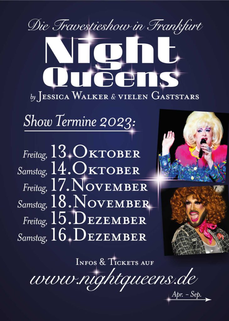 Night Queens Travestie Show Variete Drag Revue Termin Karten Ticket